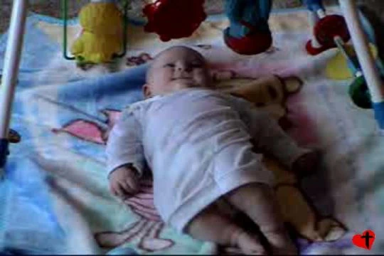 LeeAnne on the floor, July 23, 2002