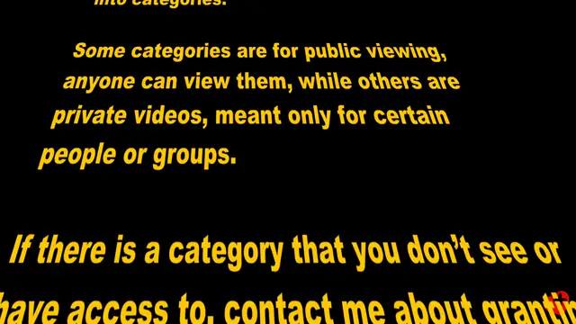 Public/Private Videos
