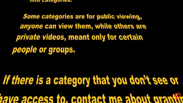 Public/Private Videos